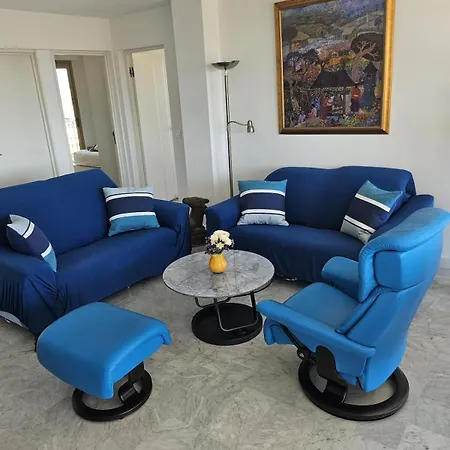 Blue - Floor, Sea View, Pool, Tennis Apartmán Antibes